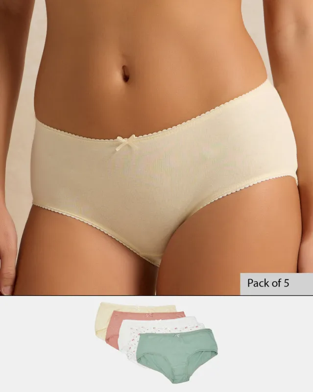 Women Assorted Boyleg Brief Set (Pack of 5) sold by Redtag