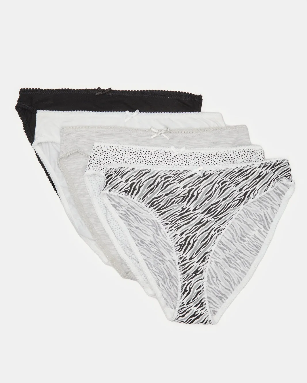 Women Assorted Hi-Leg Brief Set (Pack of 5) sold by Redtag product image thumbnail 5