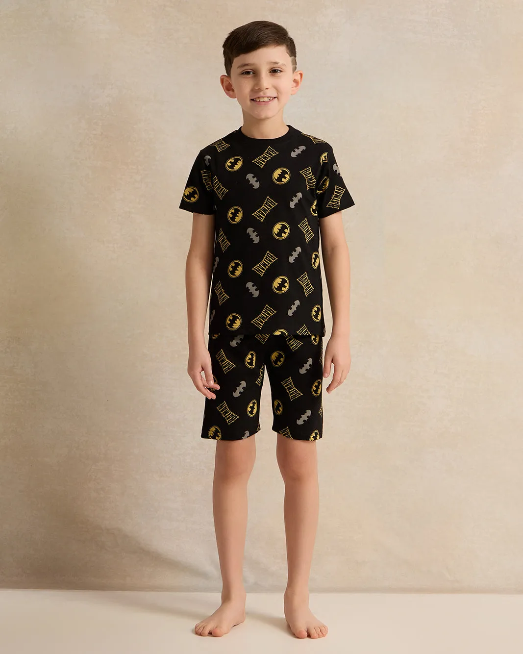 Boys Black Batman Print Pyjama Set (2 Piece) sold by Redtag