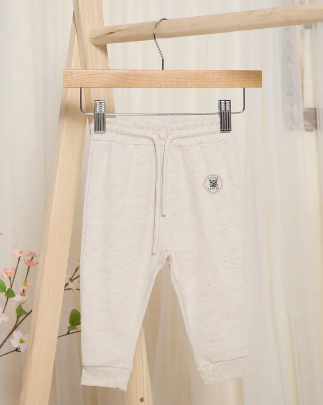 Infant Boys Ecru Solid Active Pants sold by Redtag