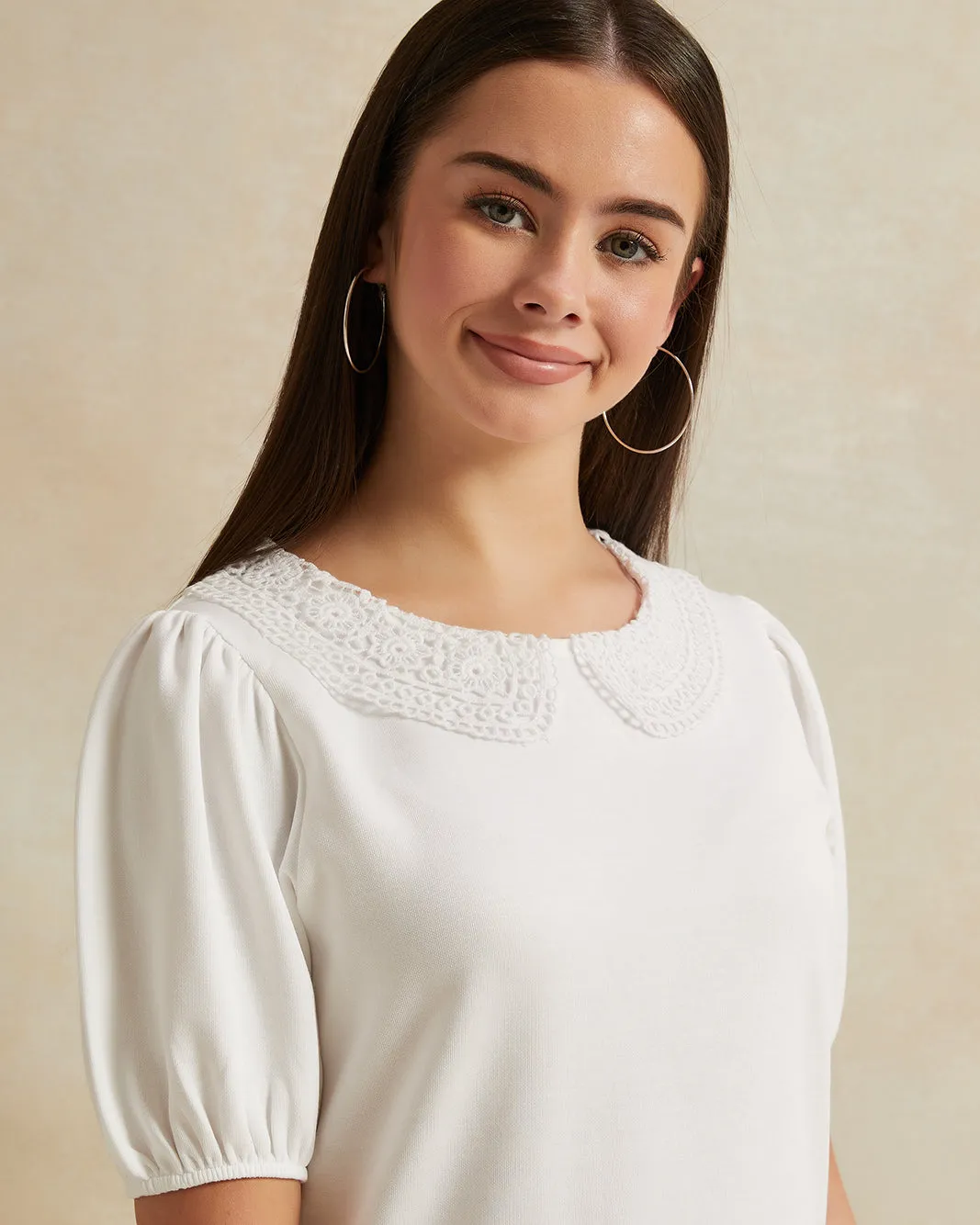 Senior Girls White Embellished Top sold by Redtag product image thumbnail 4