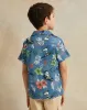 Boys Blue Printed Resort Shirt sold by Redtag