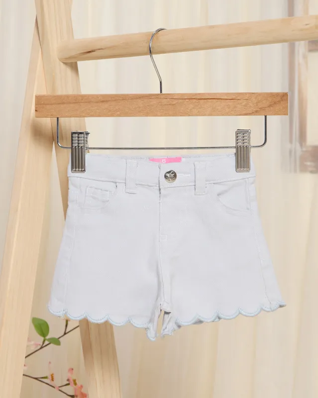 Infants Girls Blue Denim Shorts sold by Redtag