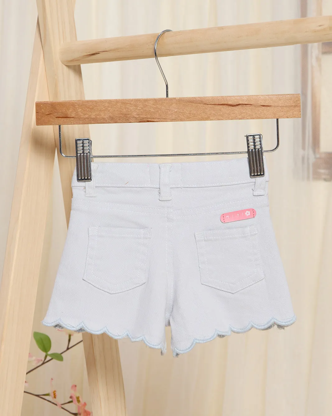 Infants Girls Blue Denim Shorts sold by Redtag product image thumbnail 4
