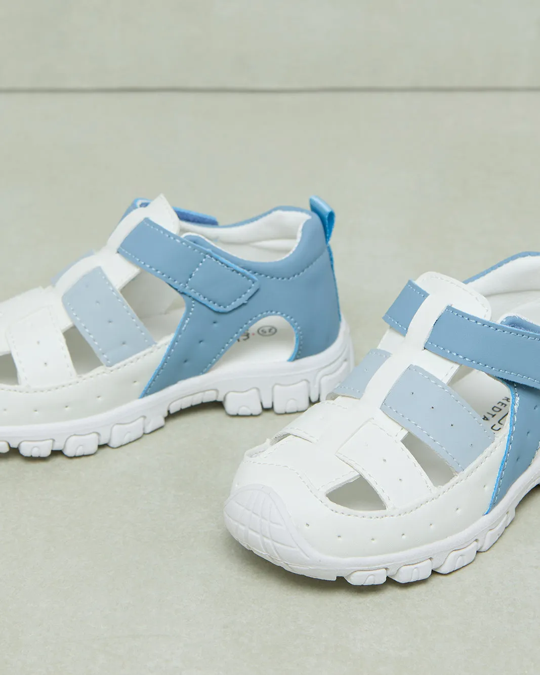 Infant Boys Blue And White Cork Sandal sold by Redtag product image thumbnail 3