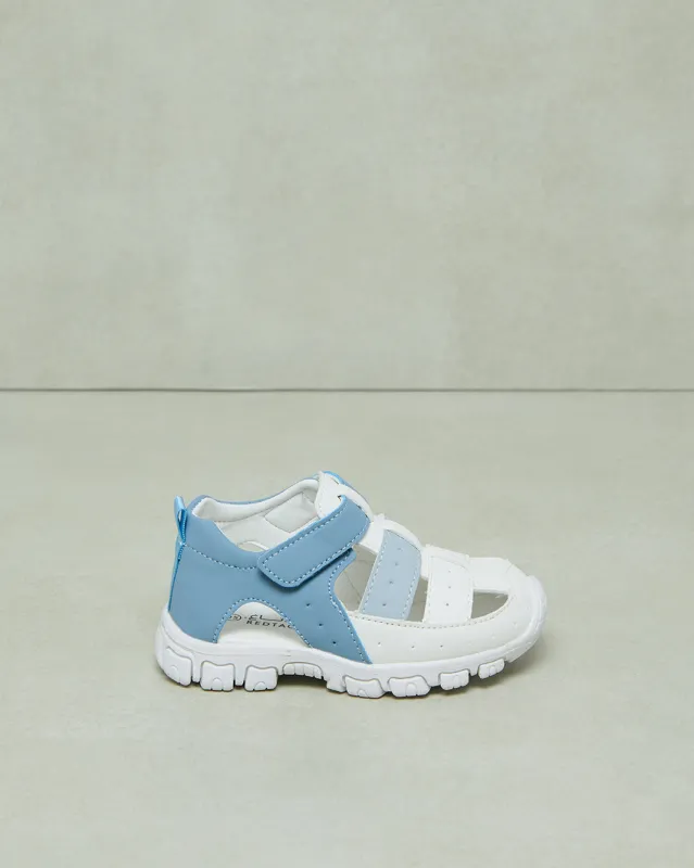Infant Boys Blue And White Cork Sandal sold by Redtag