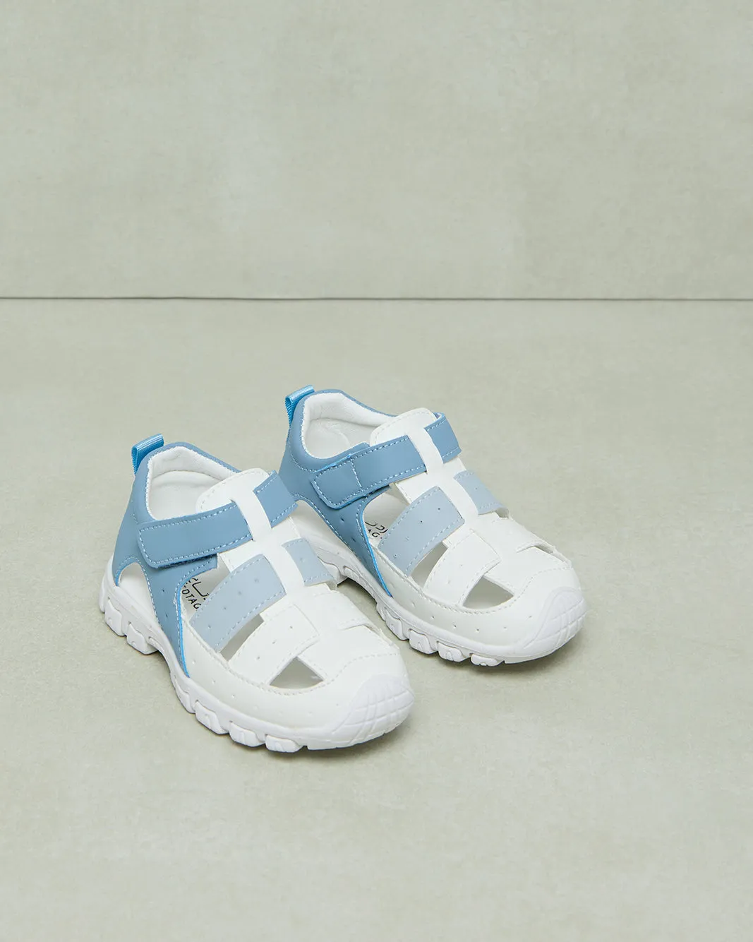 Infant Boys Blue And White Cork Sandal sold by Redtag product image thumbnail 2