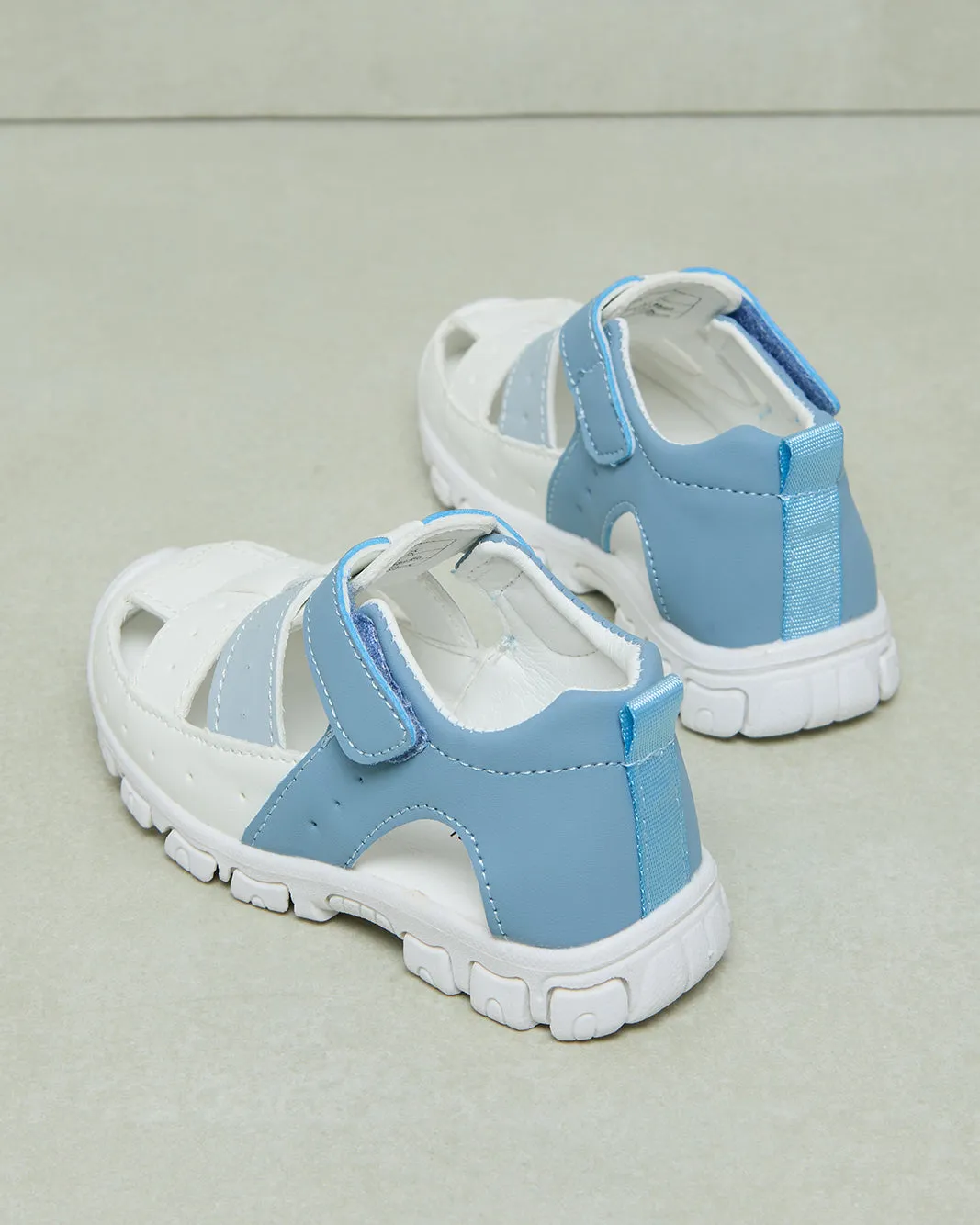 Infant Boys Blue And White Cork Sandal sold by Redtag product image thumbnail 4