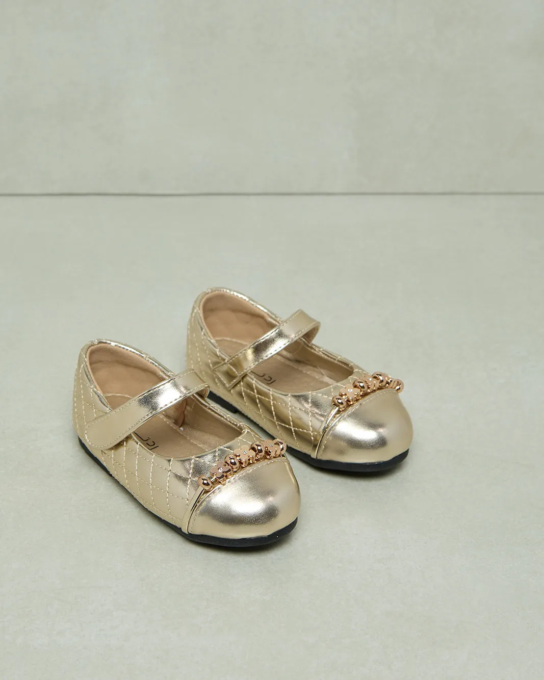 Infant Girls Gold Strap Ballerina sold by Redtag product image thumbnail 2