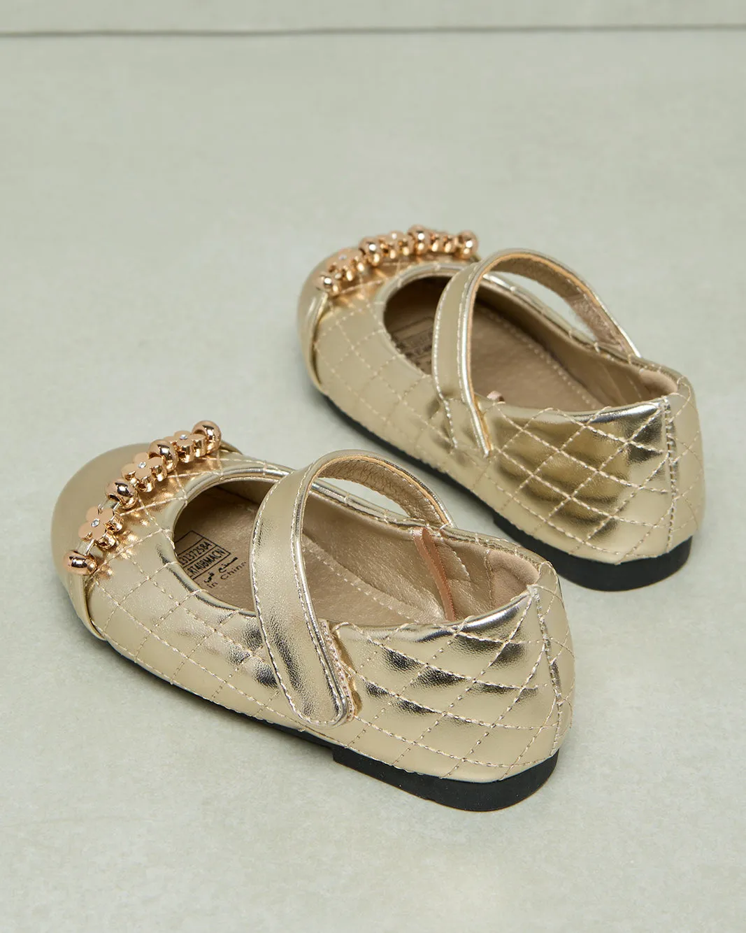 Infant Girls Gold Strap Ballerina sold by Redtag product image thumbnail 4