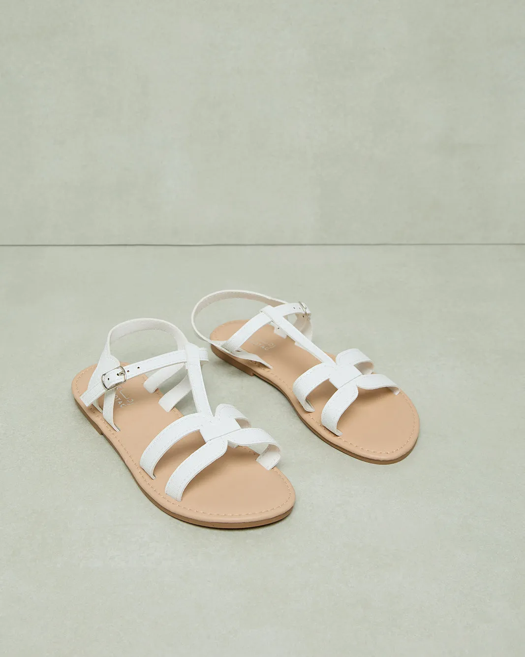 Senior Girls Cream T-Bar Sandal sold by Redtag product image thumbnail 2