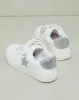 Girls White Velcro Star Sneaker sold by Redtag