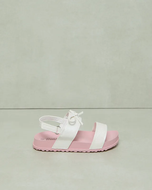 Girls White Embellished Sandal sold by Redtag