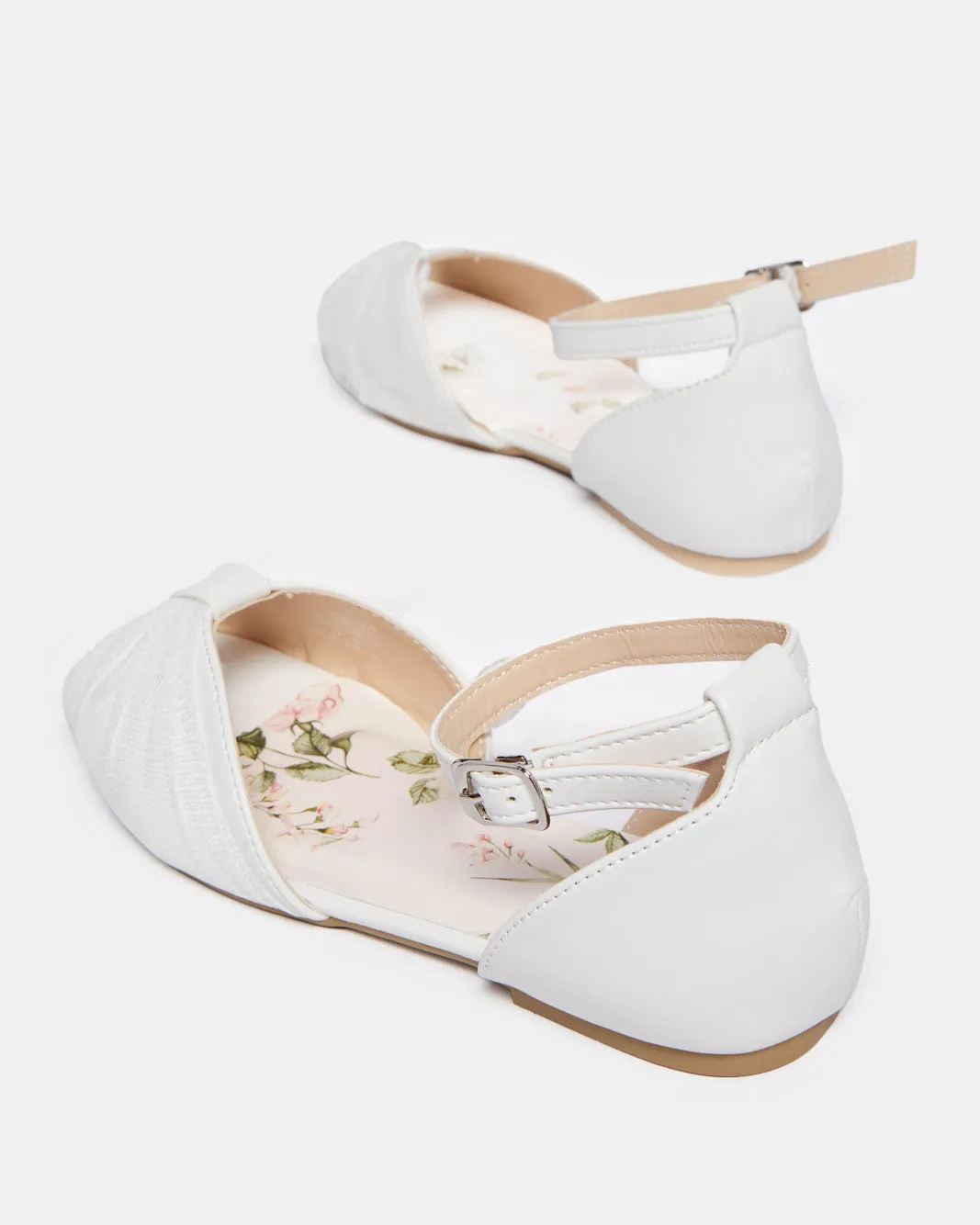 Girls White Open-Toe Shoe sold by Redtag product image thumbnail 4