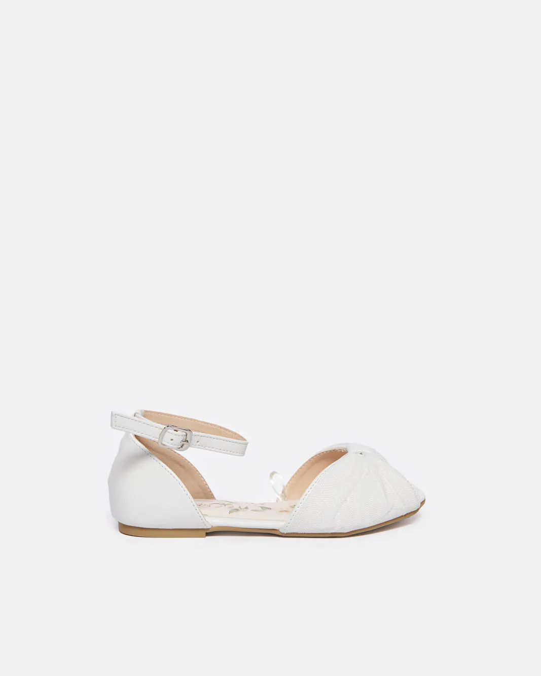 Girls White Open-Toe Shoe sold by Redtag