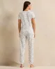 Women White Printed Collared Pyjama Set (2 Piece) sold by Redtag