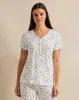 Women White Printed Collared Pyjama Set (2 Piece) sold by Redtag