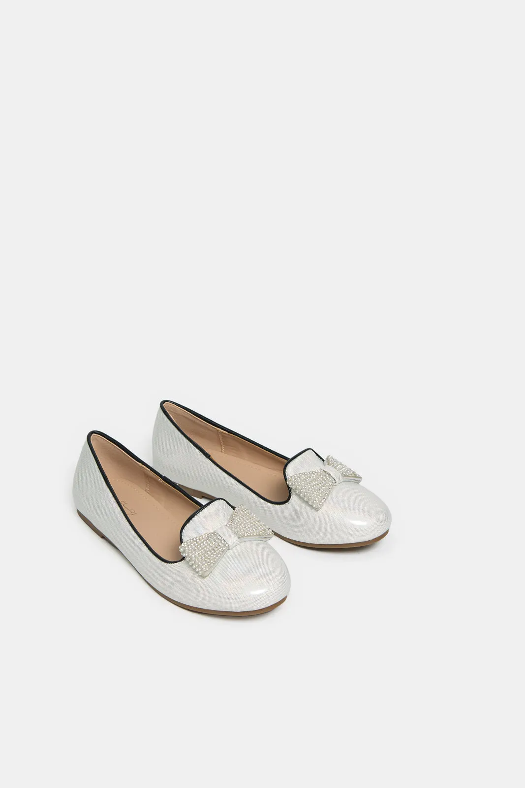 Senior Girls White Bow Ballerina sold by Redtag product image thumbnail 2