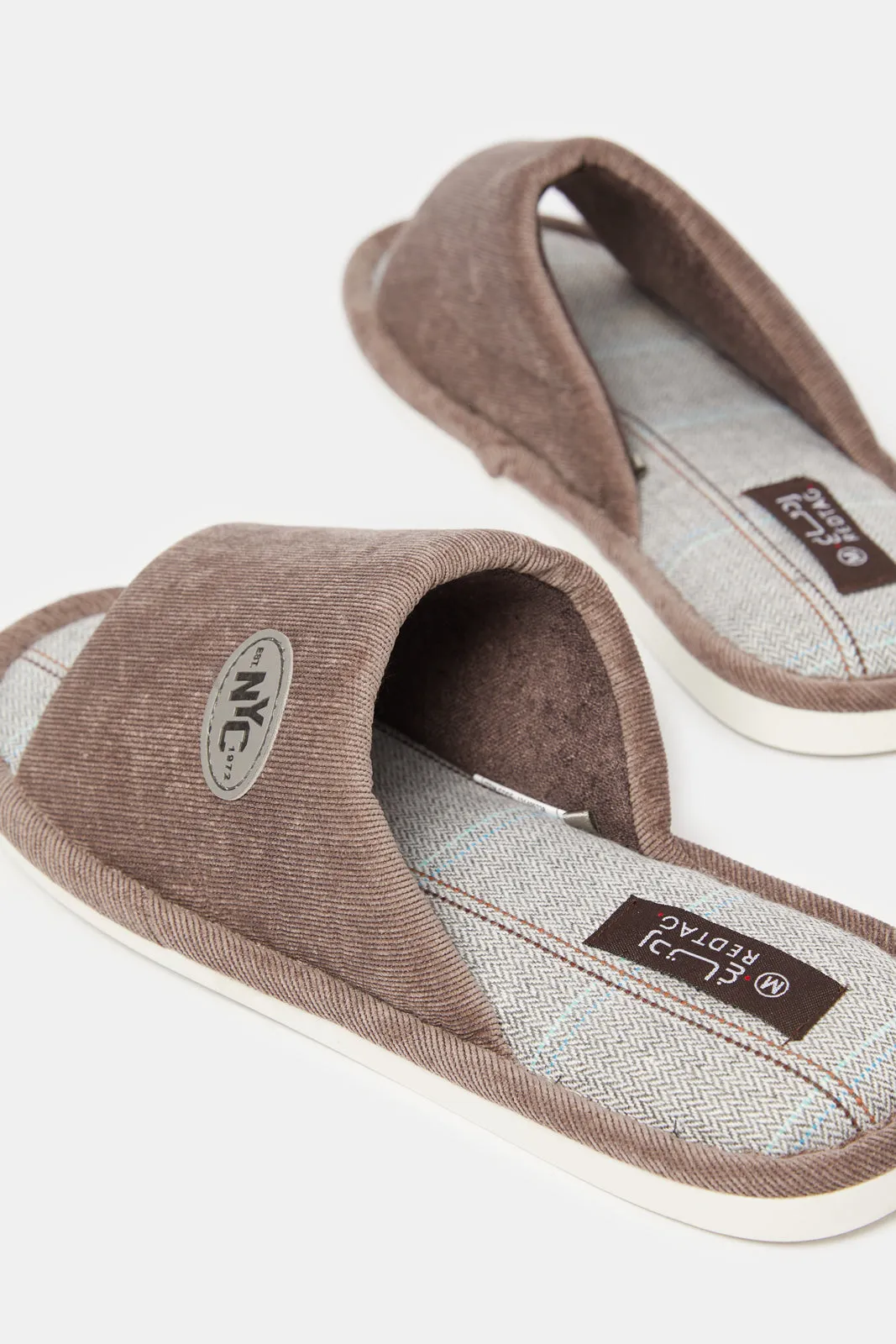 Men Beige Embellished Slipper sold by Redtag product image thumbnail 4