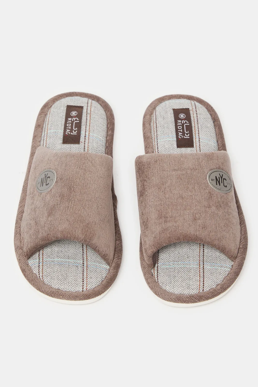 Men Beige Embellished Slipper sold by Redtag product image thumbnail 2