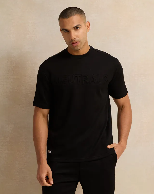 Men Black Printed T-Shirt sold by Redtag