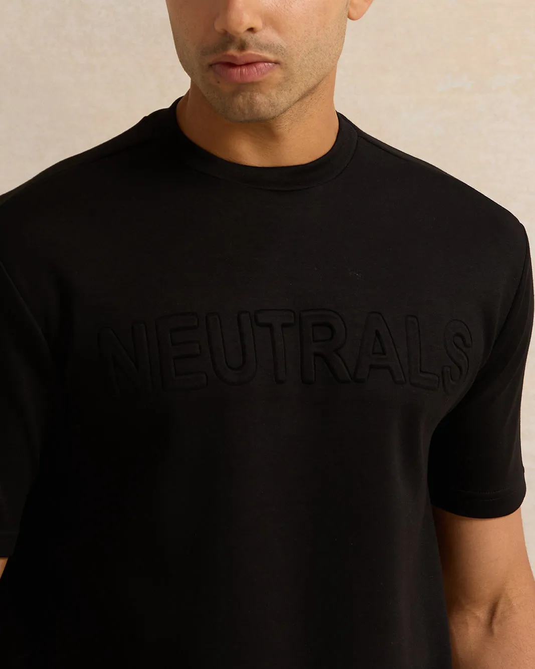 Men Black Printed T-Shirt sold by Redtag product image thumbnail 4