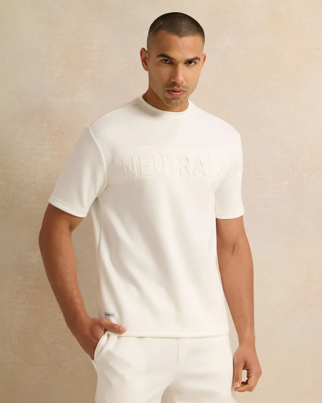 Men Ivory Printed T-Shirt sold by Redtag
