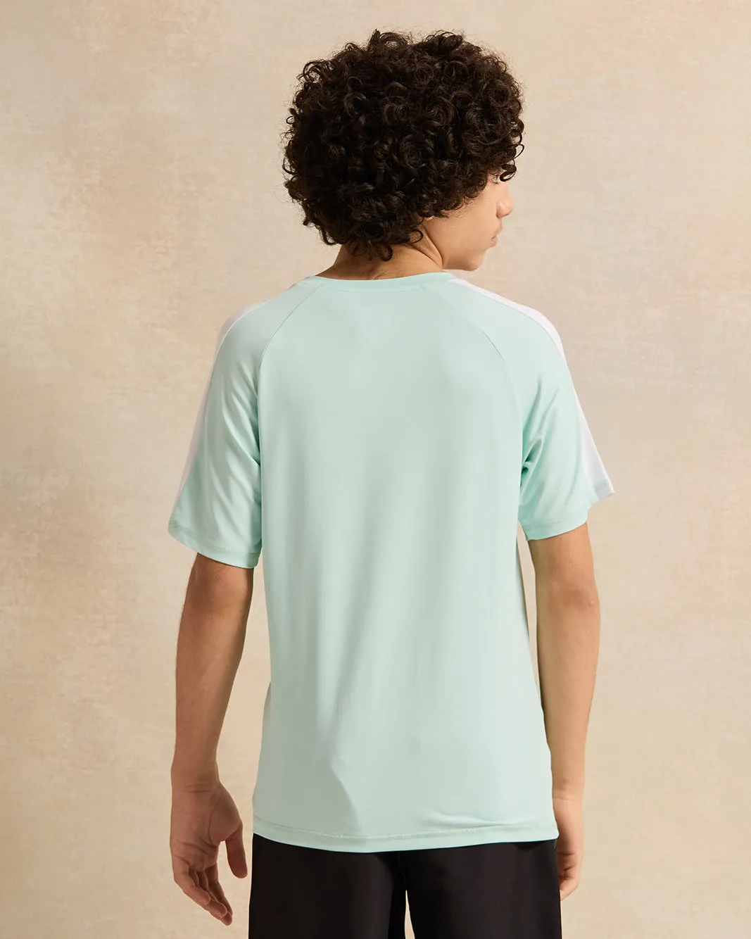 Senior Boys Teal Printed T-Shirt sold by Redtag product image thumbnail 3
