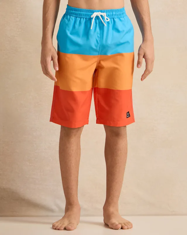Senior Boys Multicolour Swim Shorts sold by Redtag