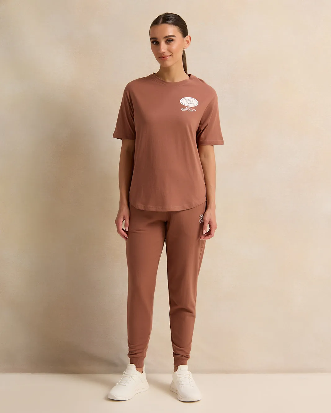 Women Brown Print Active T-Shirt sold by Redtag product image thumbnail 2