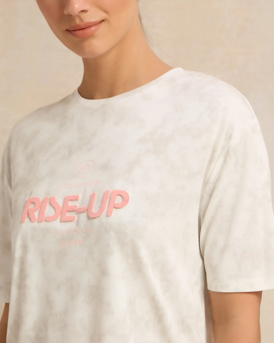 Women Grey Print Active T-Shirt sold by Redtag product image thumbnail 4