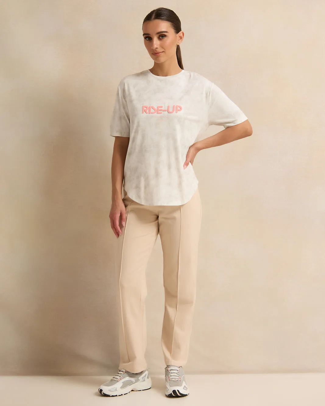 Women Grey Print Active T-Shirt sold by Redtag product image thumbnail 2