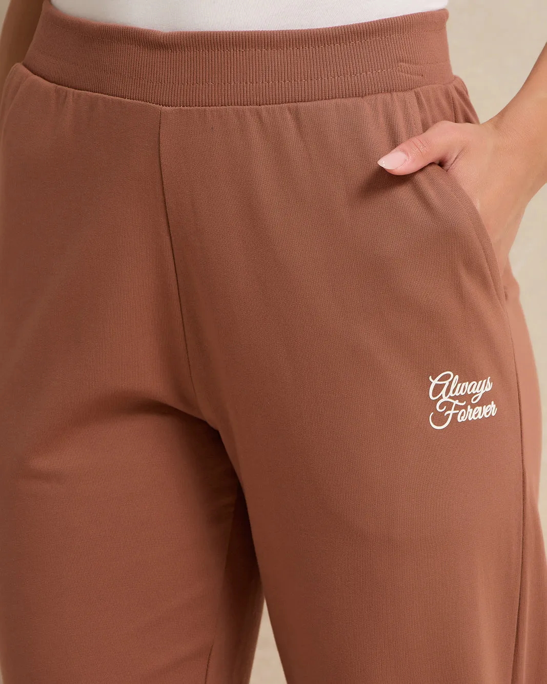 Women Brown Printed Active Pants sold by Redtag product image thumbnail 4