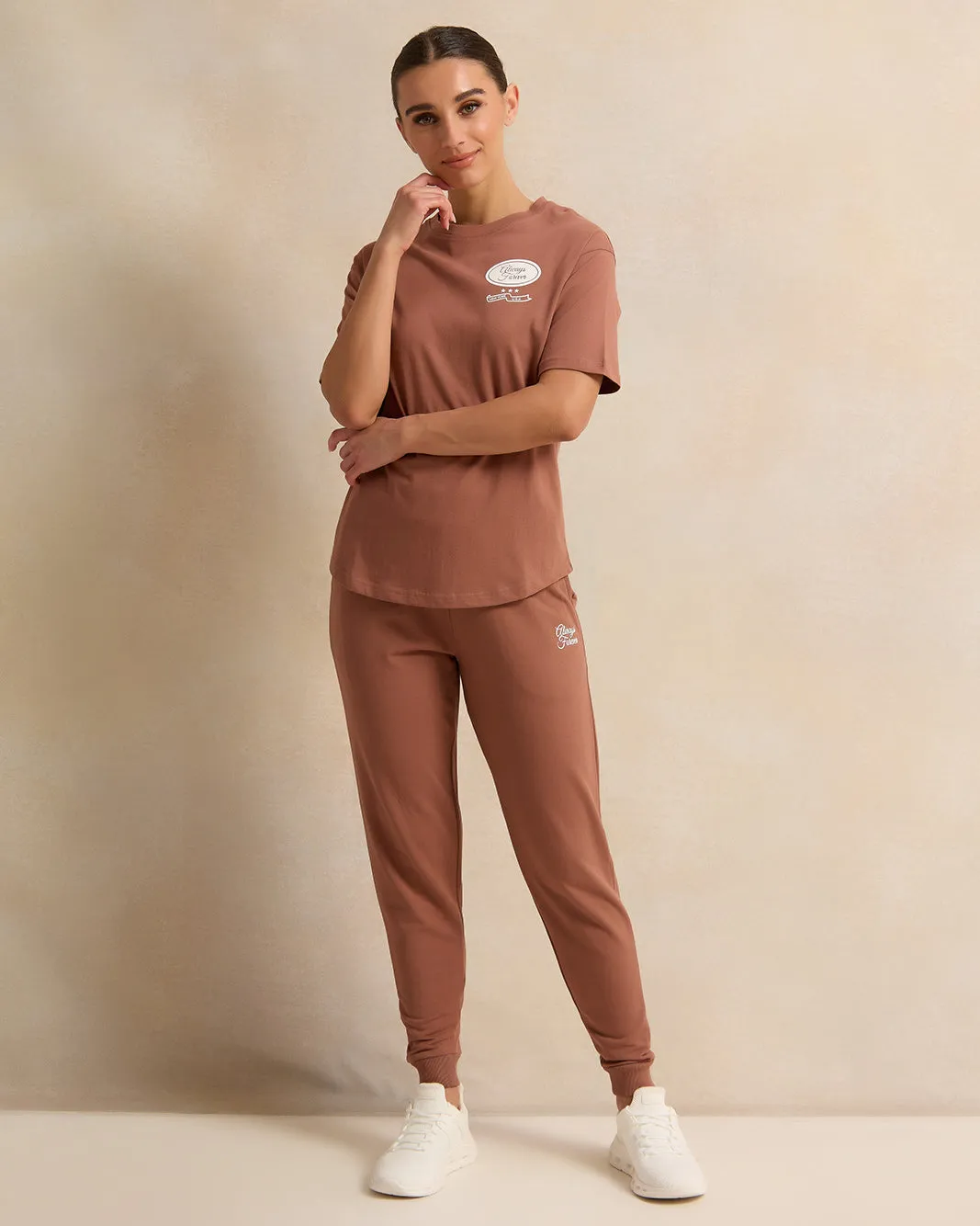 Women Brown Printed Active Pants sold by Redtag product image thumbnail 2