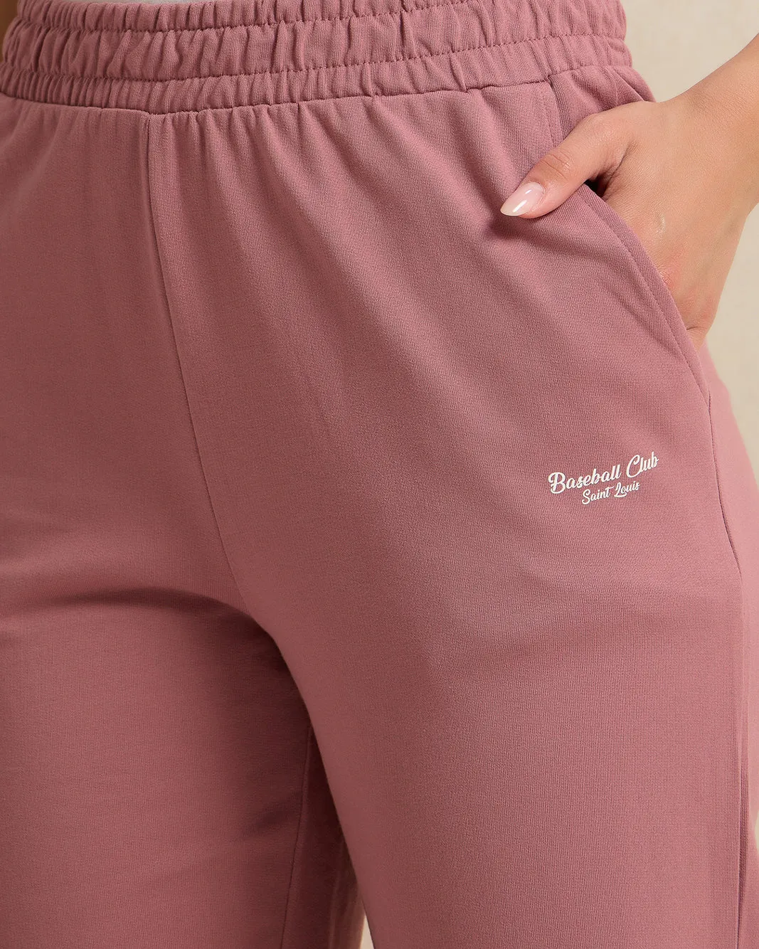 Women Pink Elasticated Hem Active Pants sold by Redtag product image thumbnail 4