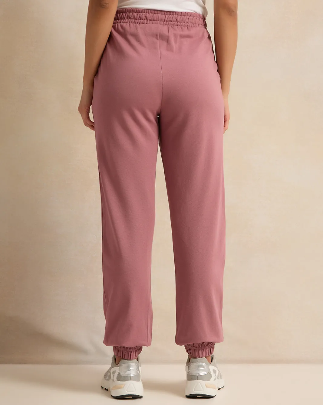Women Pink Elasticated Hem Active Pants sold by Redtag product image thumbnail 3