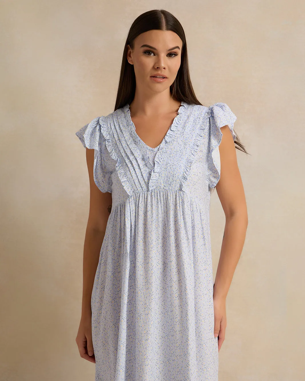 Women Blue Allover Print Nightgown sold by Redtag product image thumbnail 2