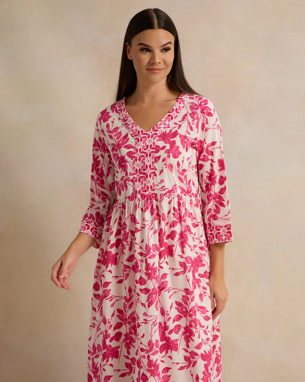 Women White And Fuchsia Nightgown sold by Redtag product image thumbnail 2