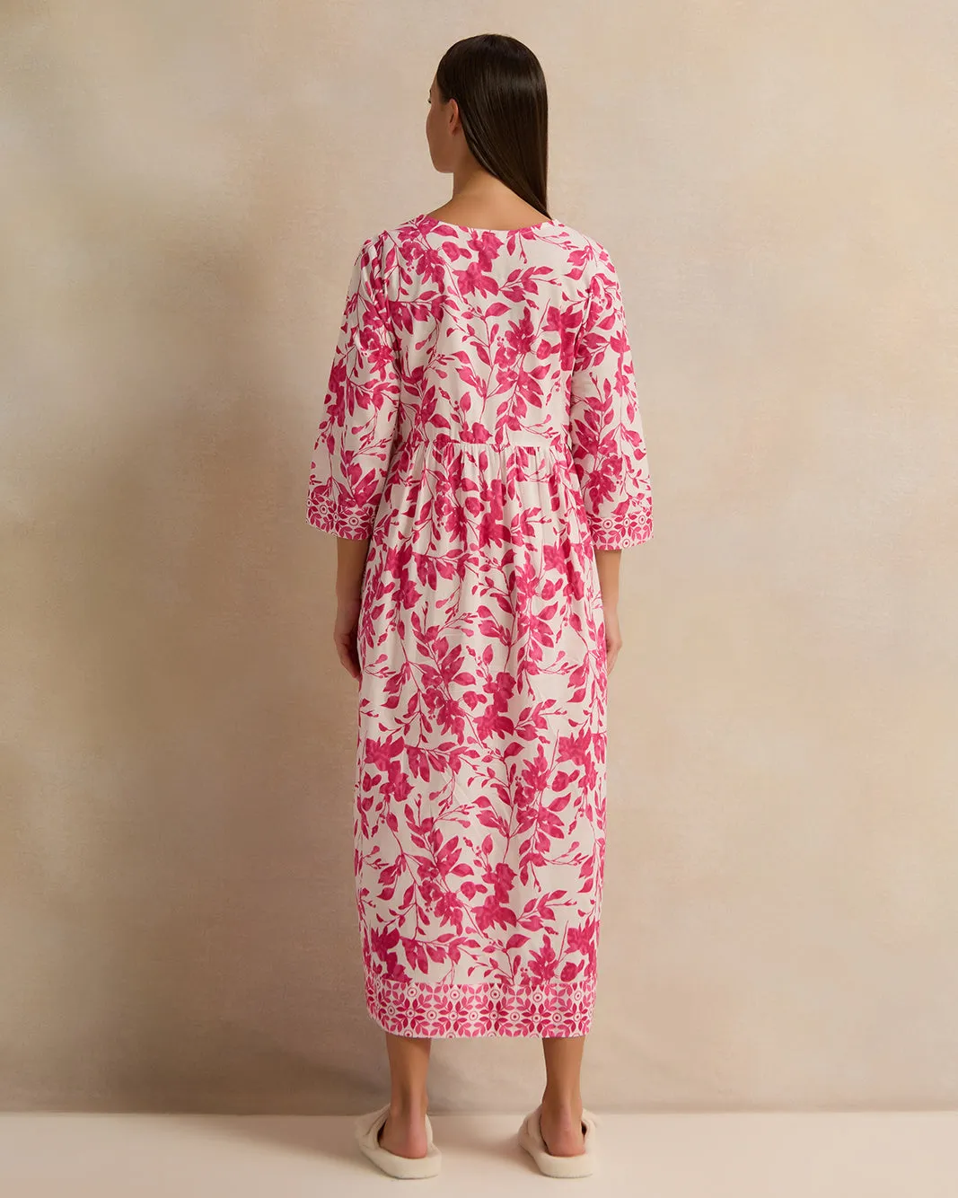 Women White And Fuchsia Nightgown sold by Redtag product image thumbnail 3