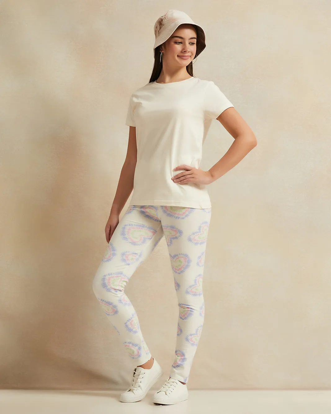 Senior Girls White Printed Leggings sold by Redtag product image thumbnail 2