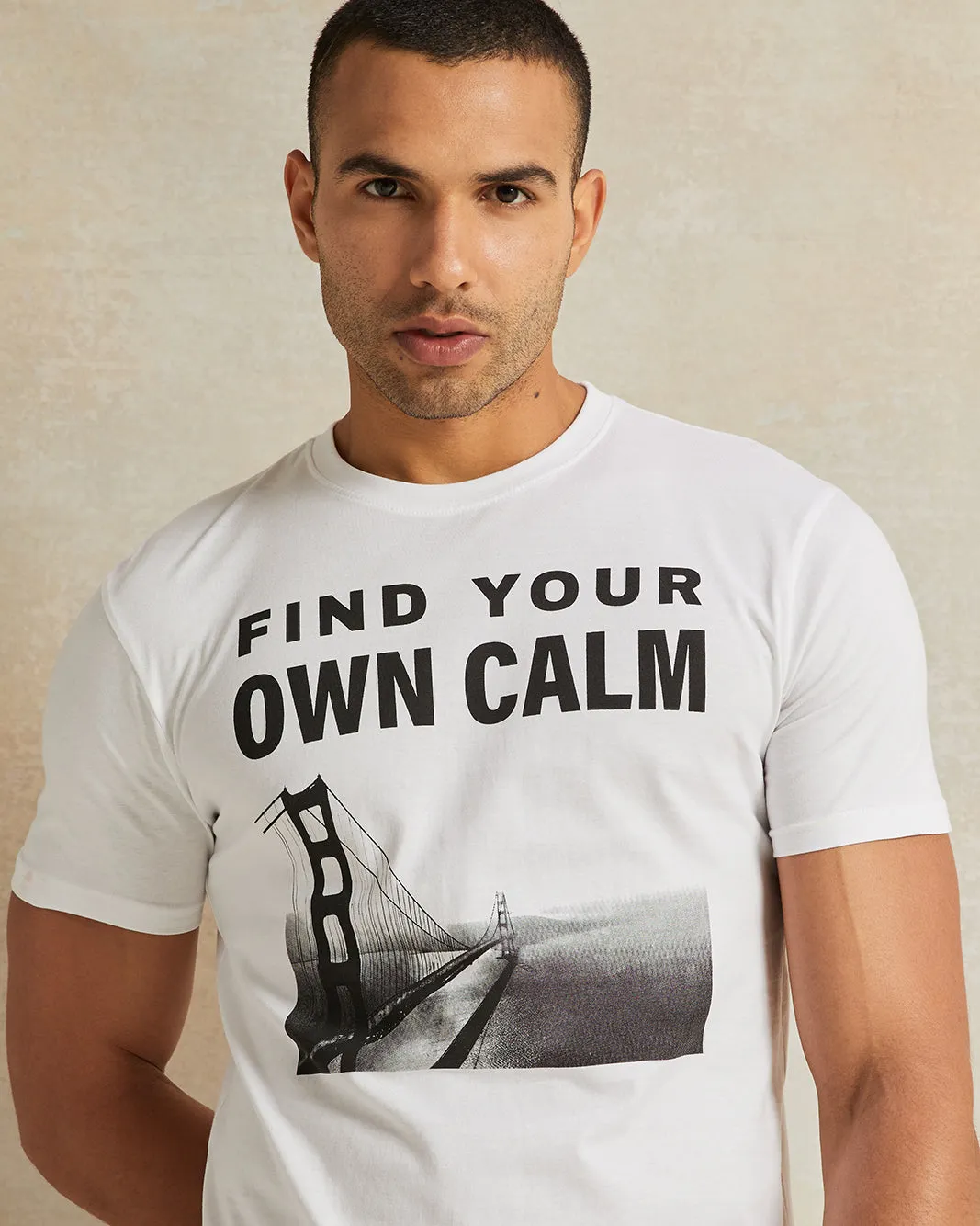 Men White Short Sleeve Printed T-Shirt sold by Redtag product image thumbnail 4
