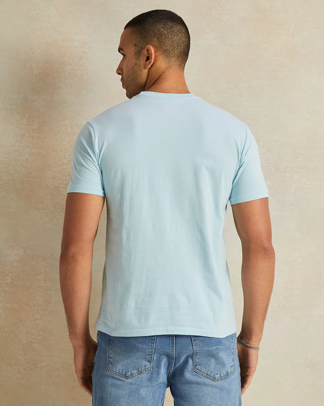 Men Blue Chicago Print T-Shirt sold by Redtag product image thumbnail 3