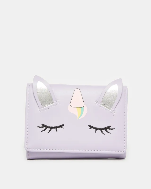 Girls Lilac Character Embellished Purse sold by Redtag