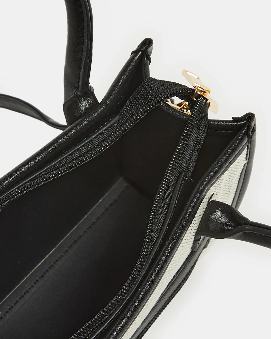 Women Black And Grey Canvas Messenger Bag sold by Redtag product image thumbnail 5