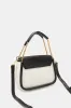 Women Black And White Messenger Bag sold by Redtag