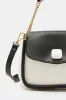 Women Black And White Messenger Bag sold by Redtag