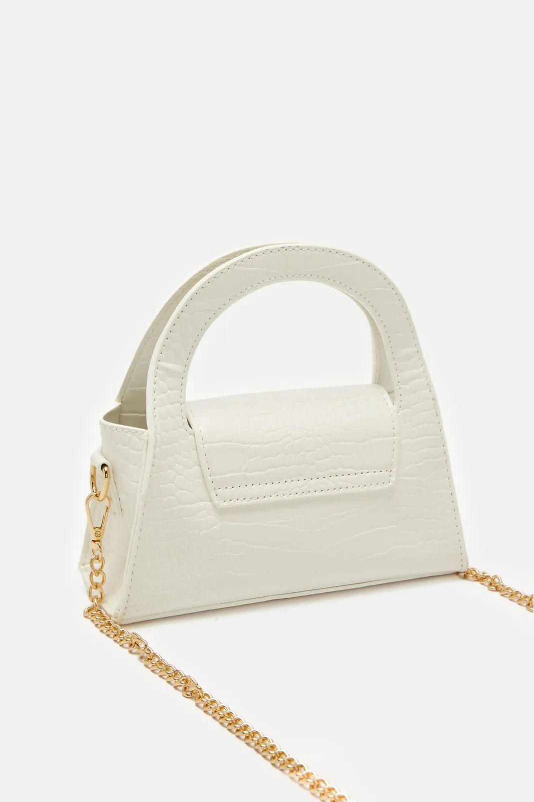 Girls White Embellished Crossbody Bag sold by Redtag product image thumbnail 3