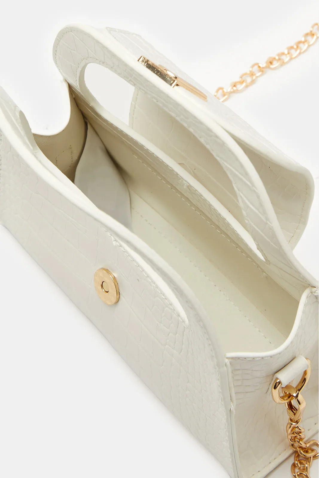 Girls White Embellished Crossbody Bag sold by Redtag product image thumbnail 4