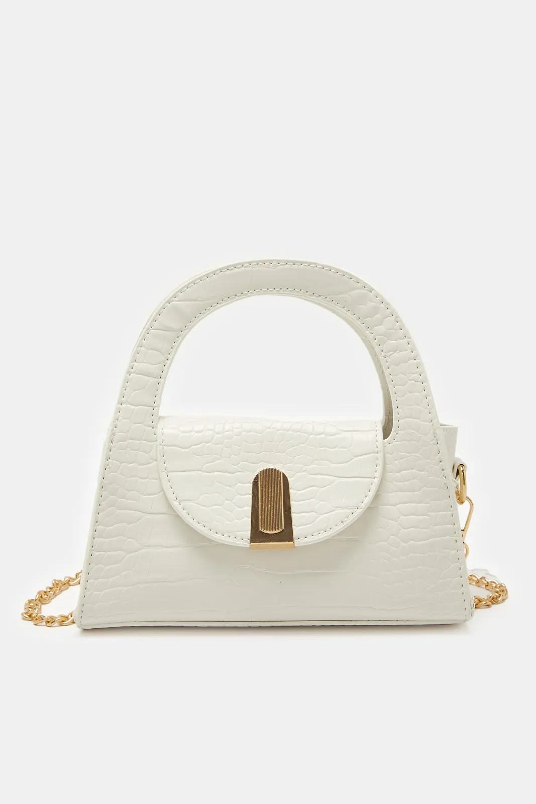 Girls White Embellished Crossbody Bag sold by Redtag