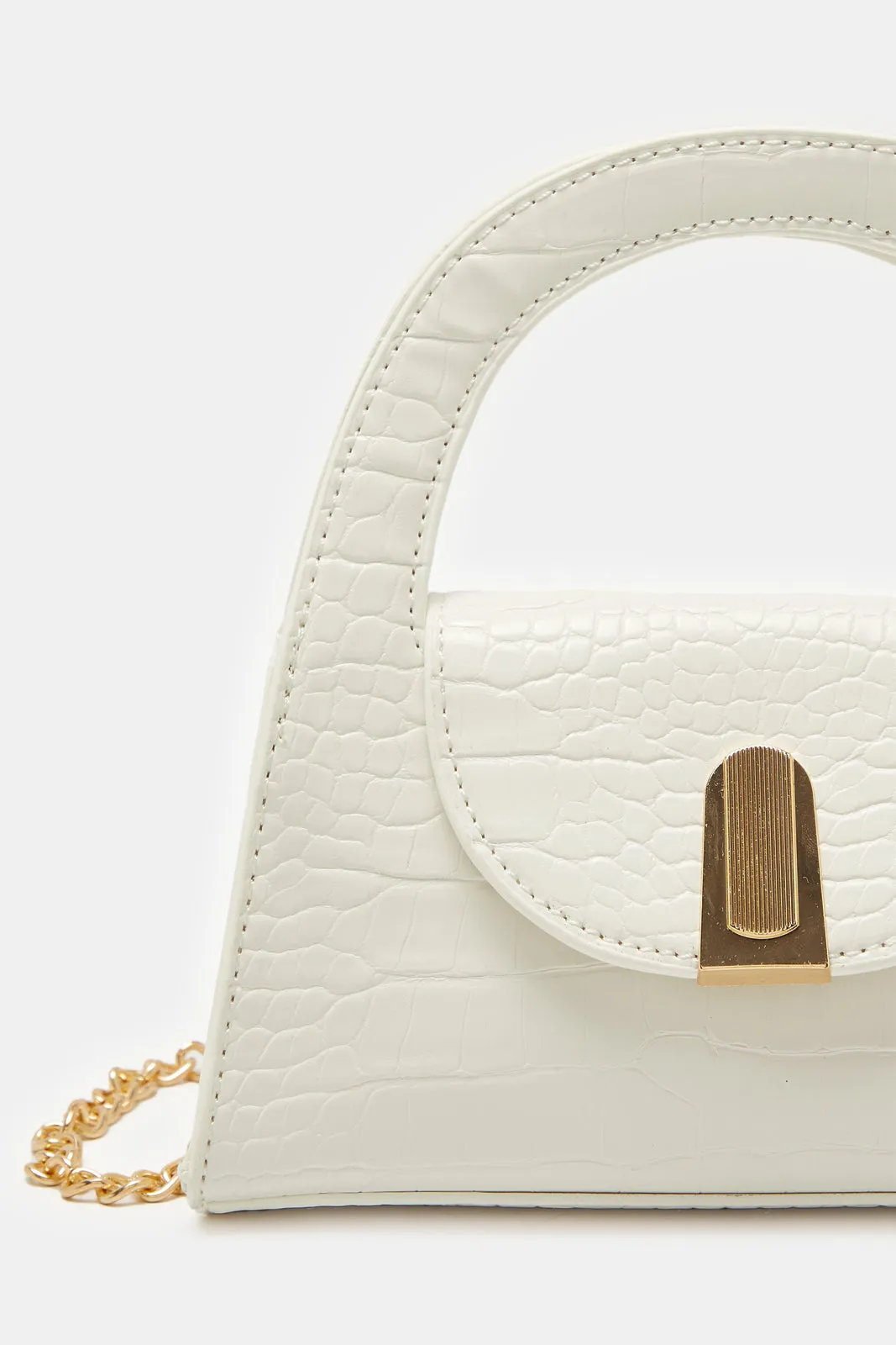 Girls White Embellished Crossbody Bag sold by Redtag product image thumbnail 2